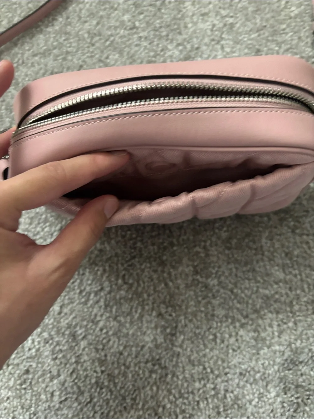 Coach Quilted Crossbody Bag in Pink